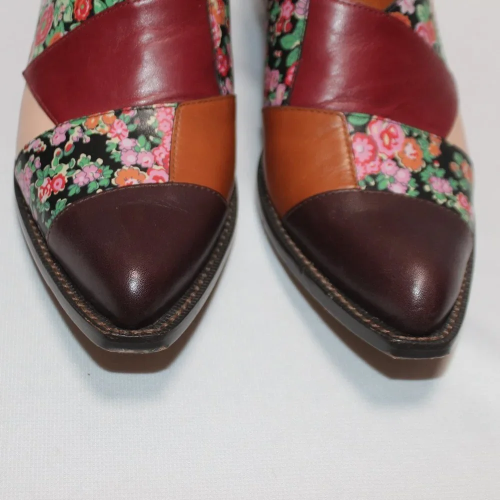 Coach Patchwork Bandit Leather Ankle Boot
